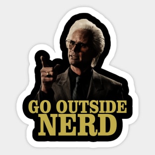 RETRO UNCLE BABY BILLY WHITE Sticker